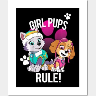 Girl Rule And Two Girl Posters and Art